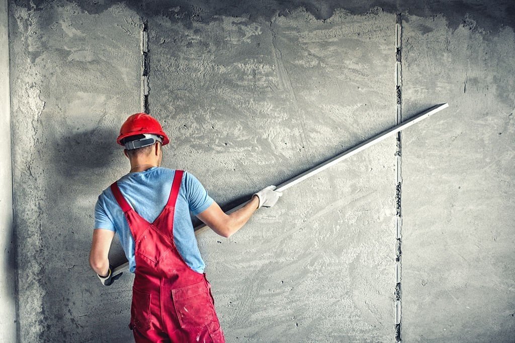 A Man painting the wall
